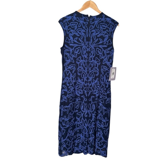 NWT, JS Collection, Soutache Embellished Cocktail/ Party Sheath Dress, Size 12 - Picture 3 of 8